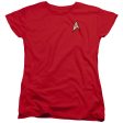 STAR TREK : ENGINEERING UNIFORM S\S WOMENS TEE RED MD Online Hot Sale